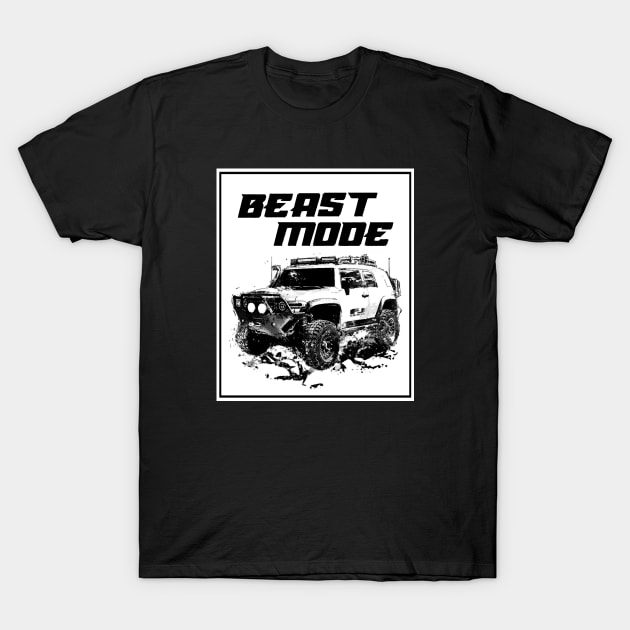 FJ Cruiser Beast Mode T-Shirt by MatamuaArt